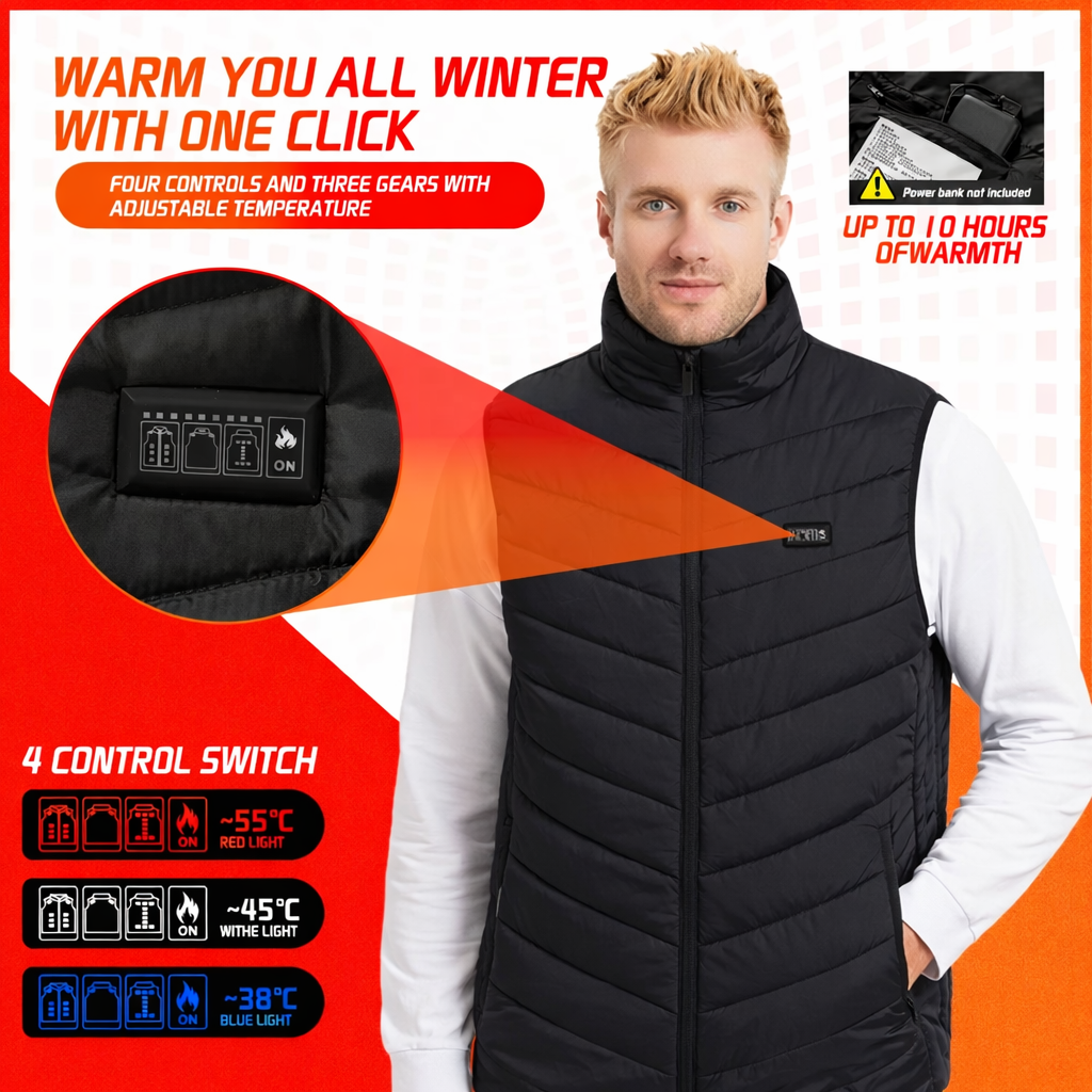 Zenitheat™ Apex 21 Lightweight Heated Vest (Power Bank Not Included)
