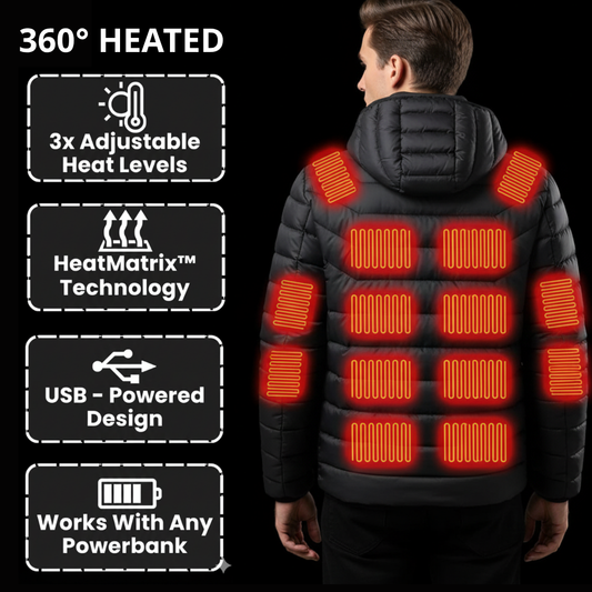 Zenitheat™ Apex 21 Heated jacket with USB power design and heat matrix technology 